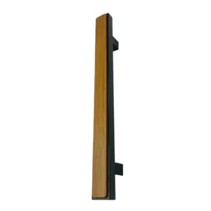 Drawer wardrobe handle wooden finish with black border 4",8",10",12",18",24" SI-076