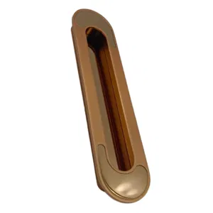 Concealed handle Rosegold sliding wardrobe door handle 4",8",10" 1383