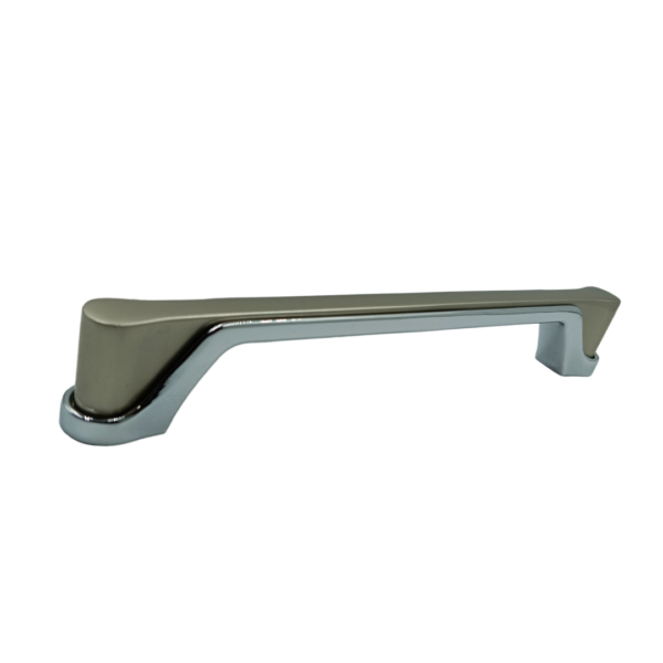 Drawer wardrobe handle satin with crome 4",8",10" 607