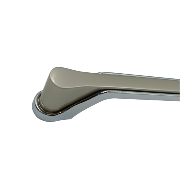 Drawer wardrobe handle satin with crome 4",8",10" 607