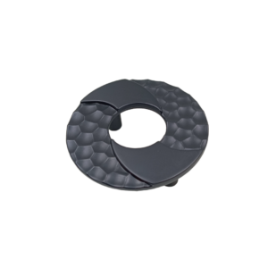 Drawer knob cabinet knob round black matt 75mm (3") plum roller